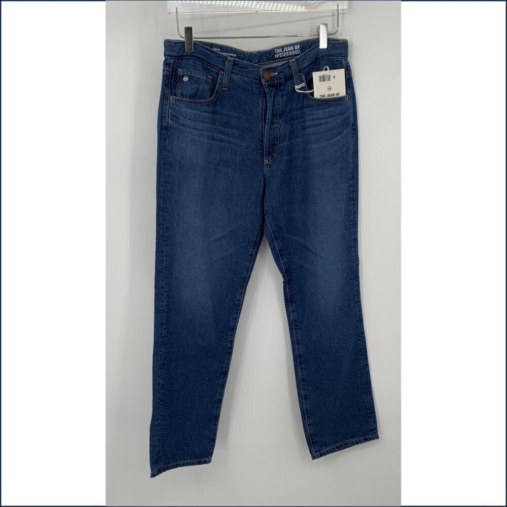 AG Adriano Goldschmied Isabelle high waist straight leg crop jeans women new 29
